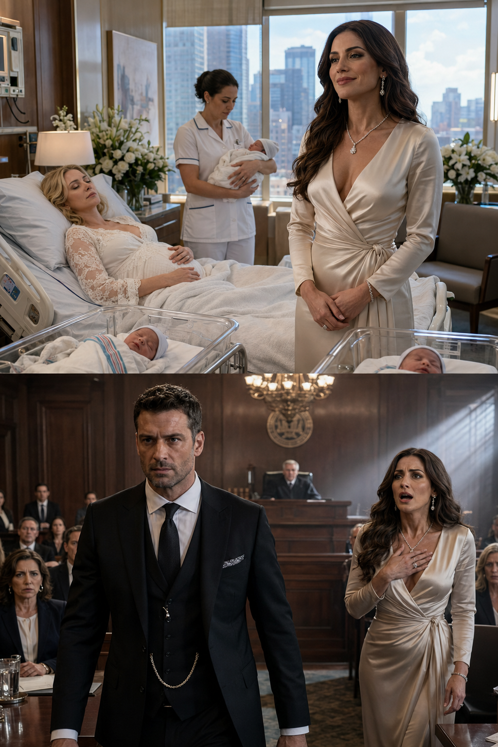 She died giving birth to twins, and the mistress thought she had won. His Mistress took the dead wife’s bed. Then the real father of the twins walked into court as a billionaire Mafia man.