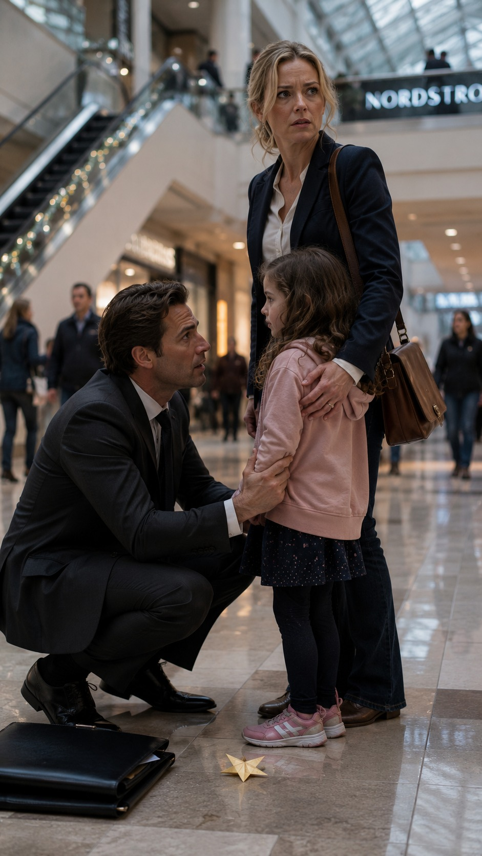 Separated for 4 Years, Billionaire CEO Saw His Ex-Wife in a Seattle Mall—Then the Little Girl Beside Her Called Him “The Man from My Drawing”