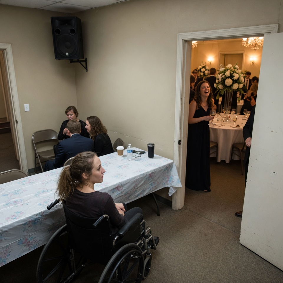 My sister made me sit at the reject table at her wedding because of my wheelchair. She was calling me in panic when the checks were also rejected.