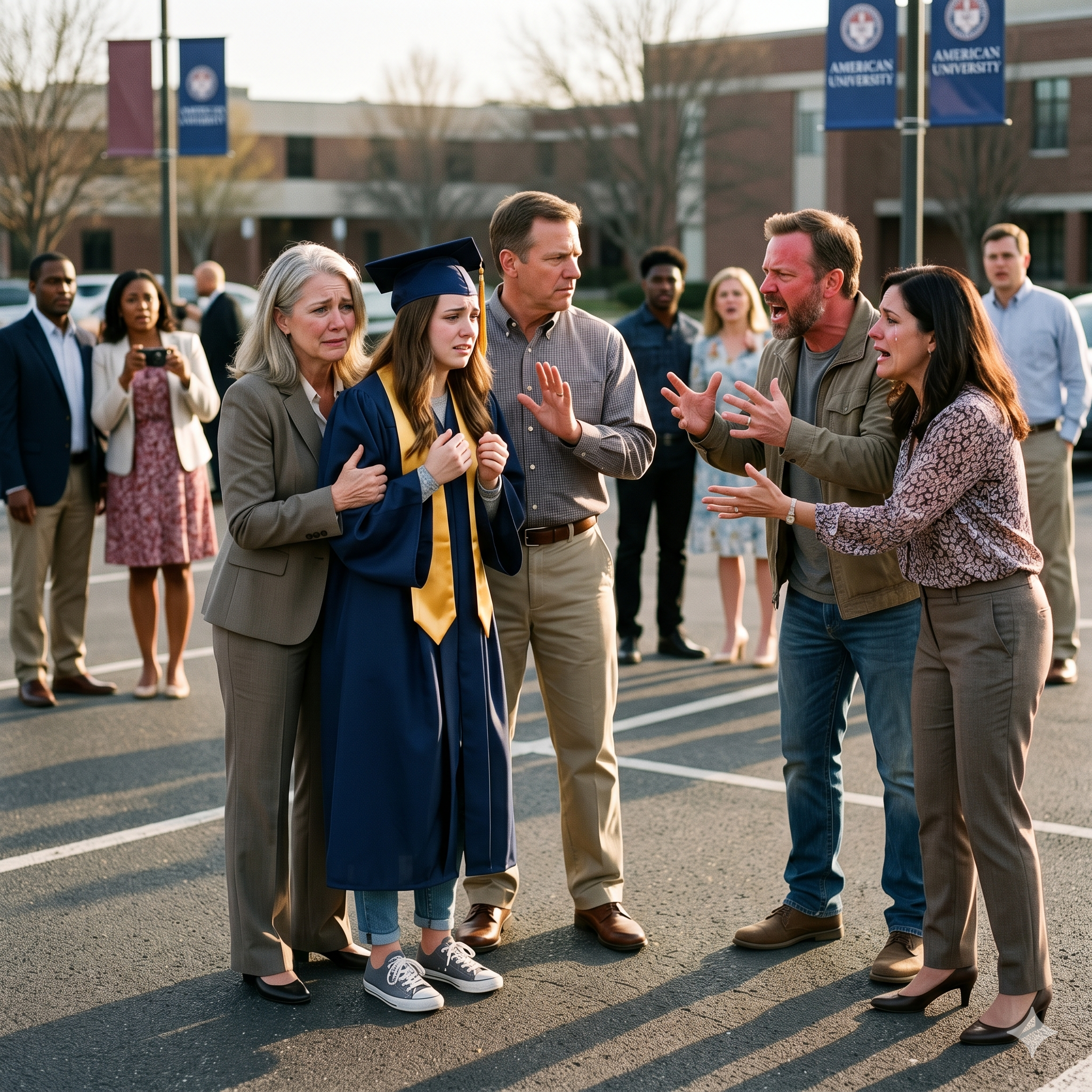 My biological parents gave me up for adoption, then crashed my college graduation, demanding I call them my real family. They went livid with my decision. I was adopted when I was 3 years old.