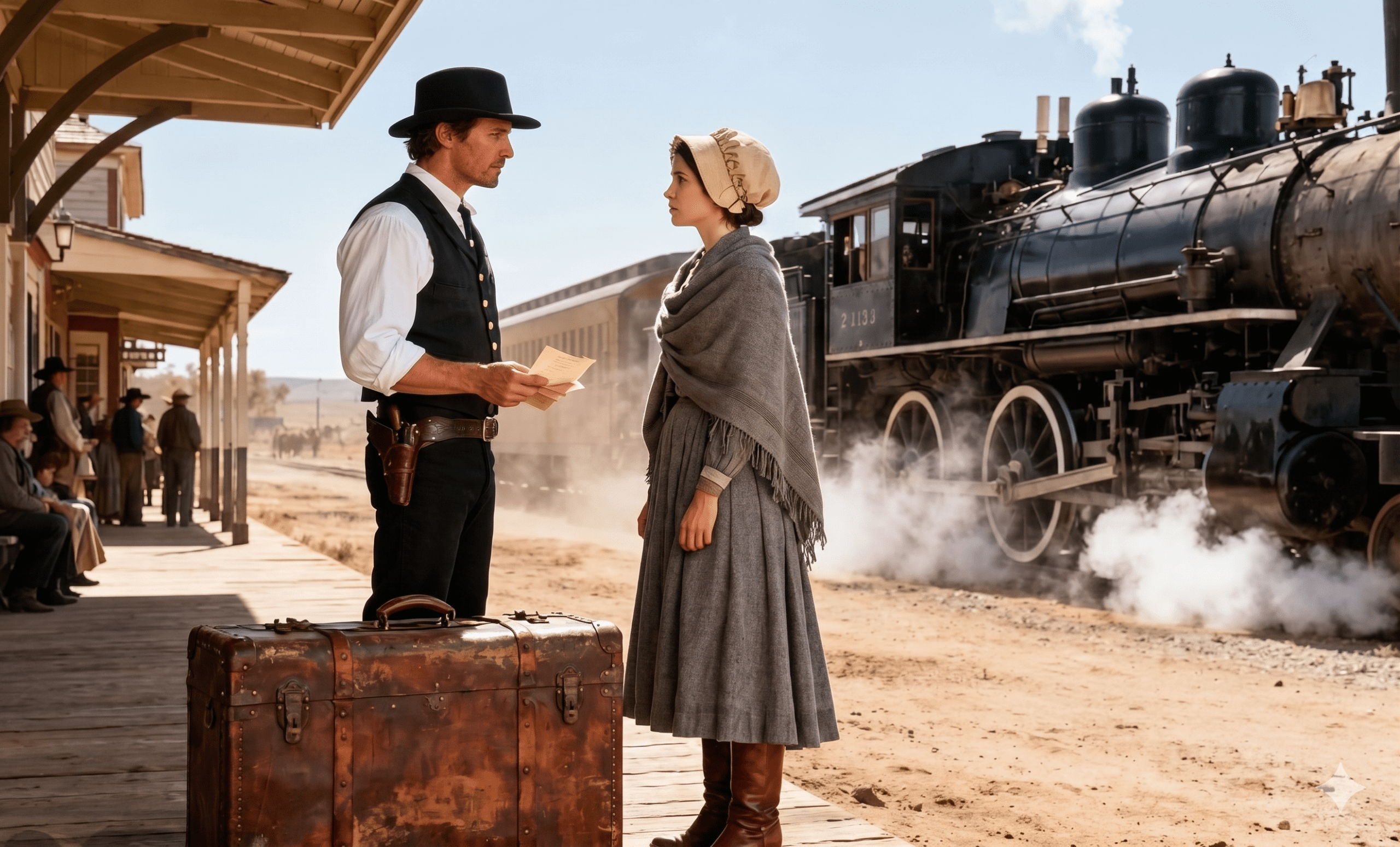 She stepped off that stage coach with nothing but a single trunk and a look in her eyes that said she’d survived worse than West Texas. Wade Mercer had ordered a bride the same way a man orders a plow. Practical, necessary, no sentiment attached.