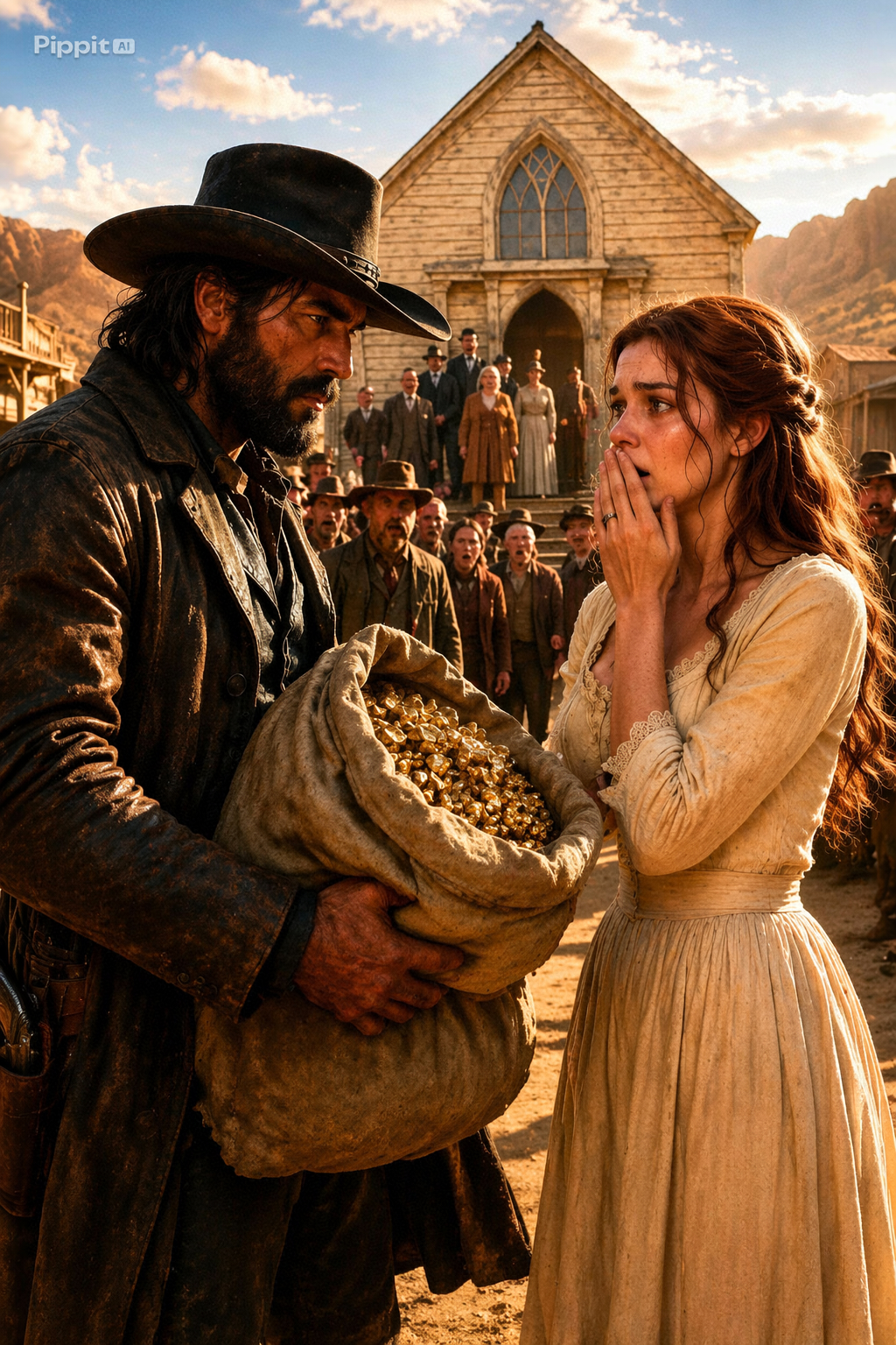 She was sold on a Tuesday, married by Wednesday noon, gone by sundown. The whole town of Caldwell Creek watched it happen, and not one soul lifted a finger to stop it. A girl of 20 traded like livestock to settle a dead man’s debts.