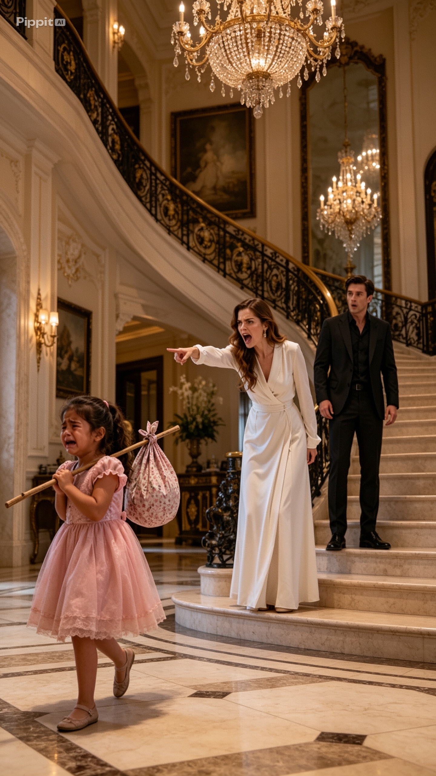 Get out of my house,” she screamed. The little girl didn’t cry. She didn’t run.